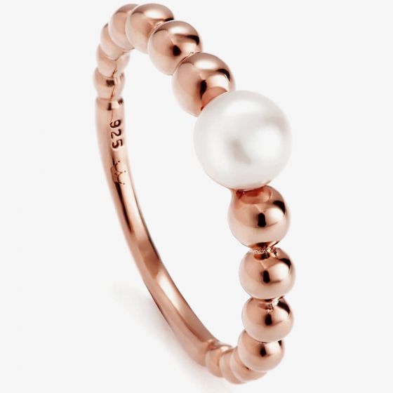 Jersey Pearl Coast Rose Gold Plated Pebble Pearl Ring COAR-RG