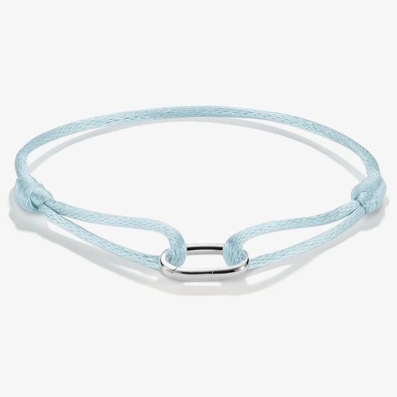 THOMAS SABO Charm Club Connect Turquoise Textile Bracelet C1210-001-17-L24V
