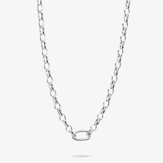 THOMAS SABO Charm Club Connect Silver 50cm Oval Link Necklace C1206-001-21-L50