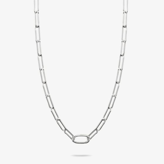 THOMAS SABO Charm Club Connect Silver 50cm Paperclip Oval Link Necklace C1207-001-21-L50