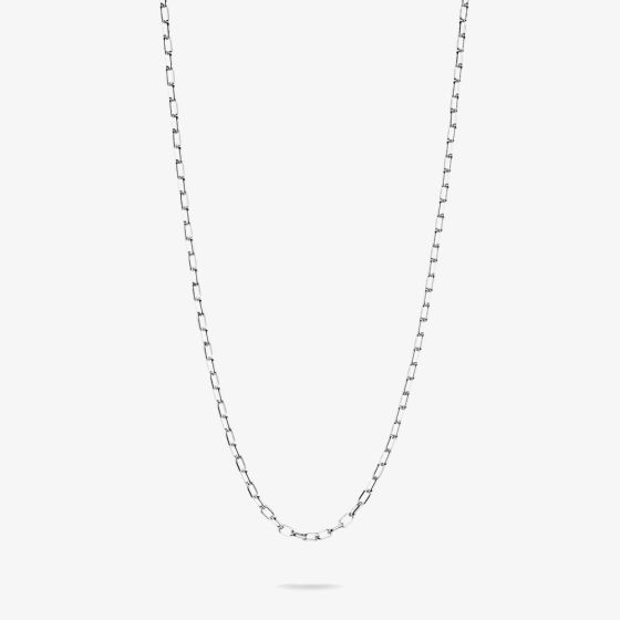 THOMAS SABO Charm Club Connect Silver 45cm Paperclip Oval Link Necklace KE2328-001-21-L45v