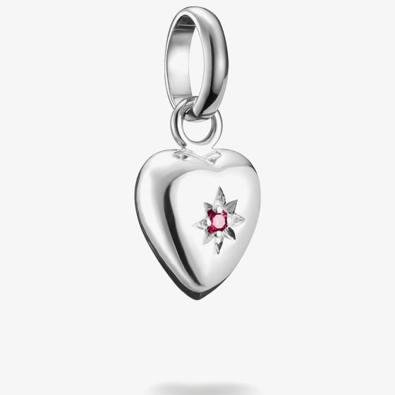 THOMAS SABO Charm Club Connect Red Cubic Zirconia Heart Charm CC1234-011-10