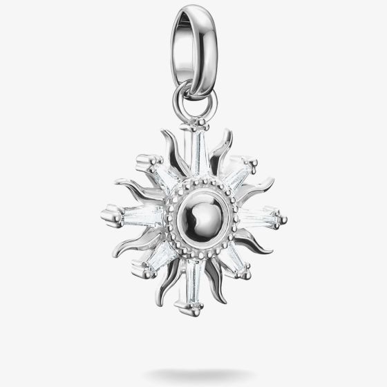 THOMAS SABO Charm Club Connect Silver Cubic Zirconia Sun Charm CC1246-051-14