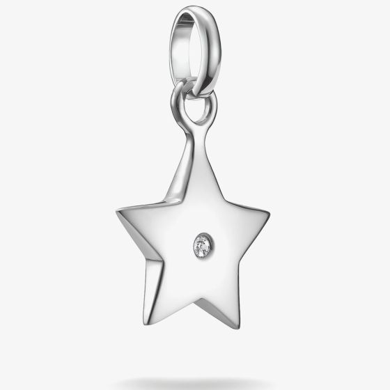 THOMAS SABO Charm Club Connect Silver Cubic Zirconia Star Charm CC1238-051-14