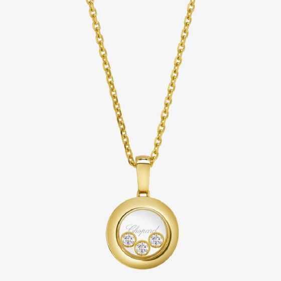 Chopard Happy Diamonds 18ct Yellow Gold Circle Necklace 79A018-0001