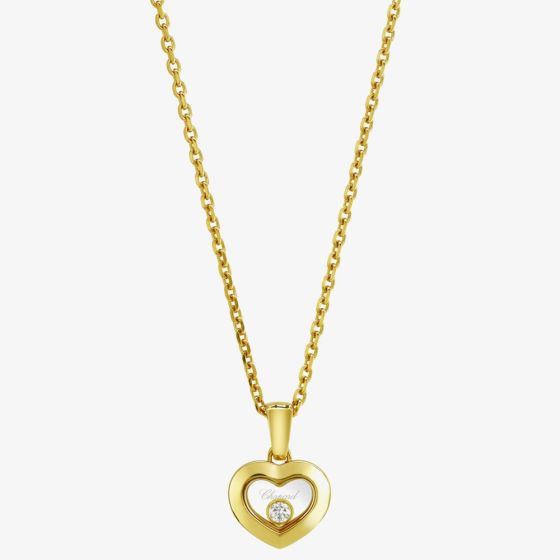 Chopard Happy Diamonds Icons 18ct Yellow Gold Heart Necklace 79A054-0001