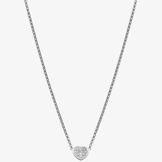 Chopard Ladies My Happy Hearts 18ct White Gold Diamond Necklace 81A086-1901
