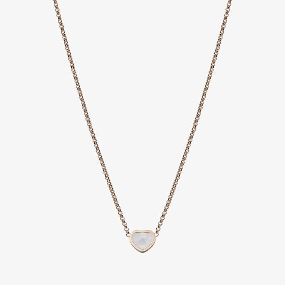 Chopard My Happy Hearts 18ct Rose Gold Heart Necklace 81A086-5001