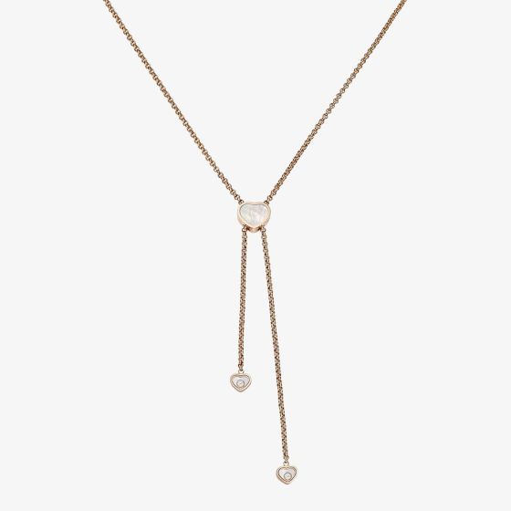Chopard Happy Hearts 18ct Rose Gold Heart Toggle Necklace 81A148-5301