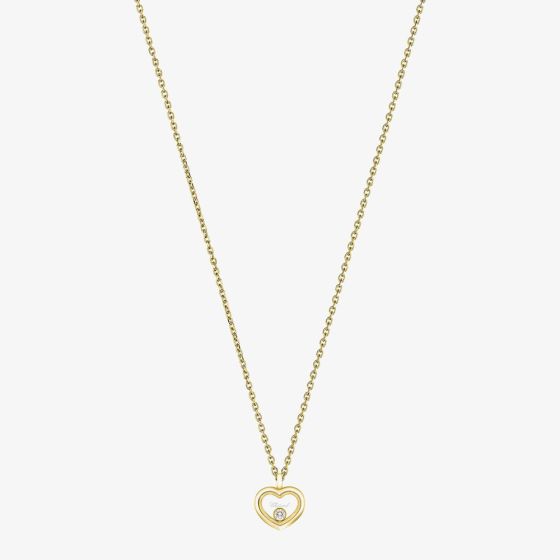 Chopard Happy Diamonds Icons 18ct Yellow Gold Diamond Heart Pendant 81A192-0001