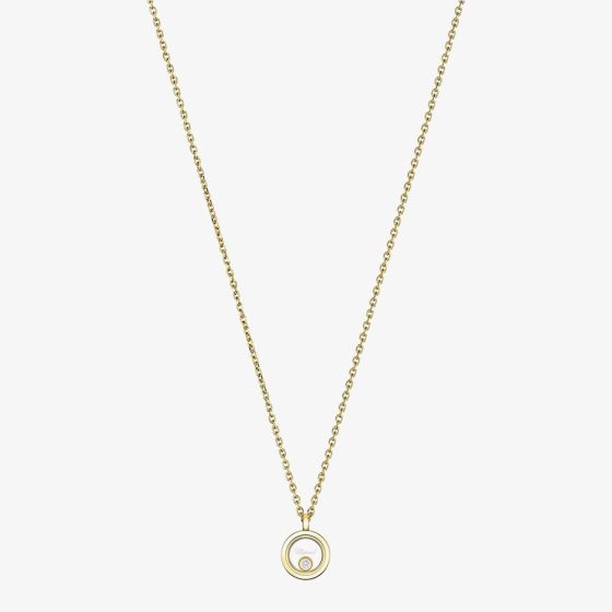 Chopard Happy Diamonds Icons 18ct Yellow Gold Diamond Circle Pendant 81A191-0001