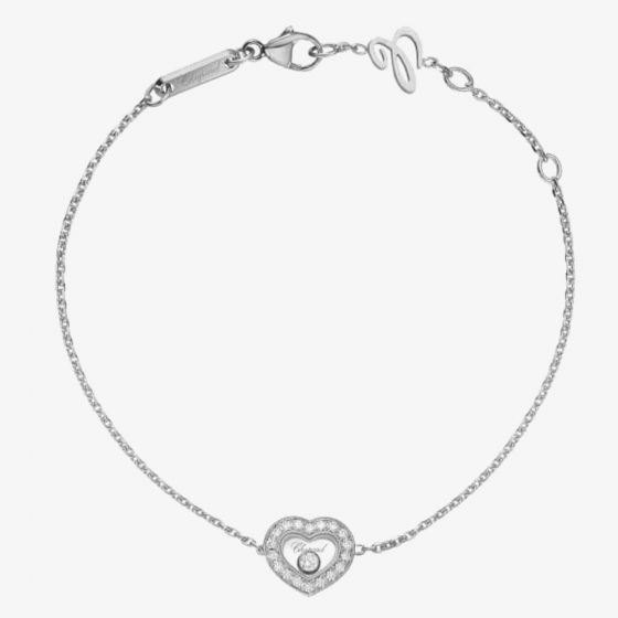 Chopard Happy Diamonds 18ct White Gold Diamond Bracelet 85A054-1201