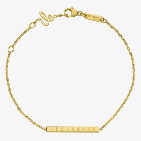 Chopard Ladies Ice Cube 18ct Yellow Gold Cube Bar Bracelet 857702-0001
