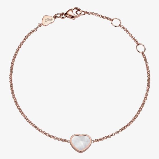 Chopard Ladies My Happy Hearts 18ct Rose Gold Mother-Of-Pearl Bracelet 85A086-5031 (18CM)