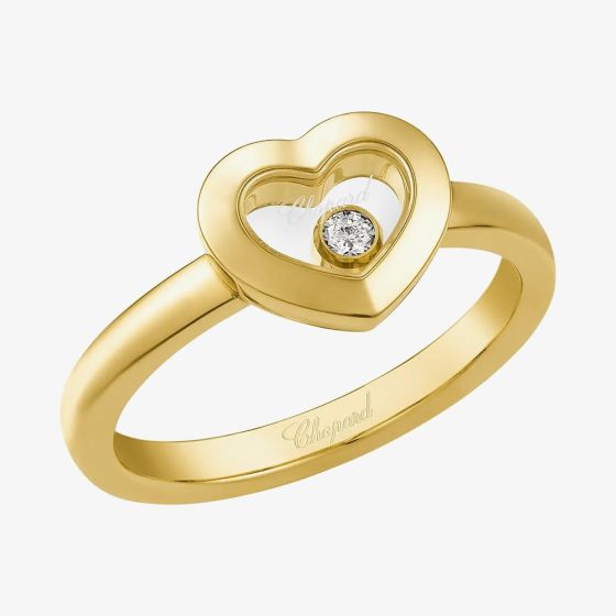 Chopard Happy Diamonds Icons 18ct Yellow Gold Heart Ring 82A054-5109 (52)