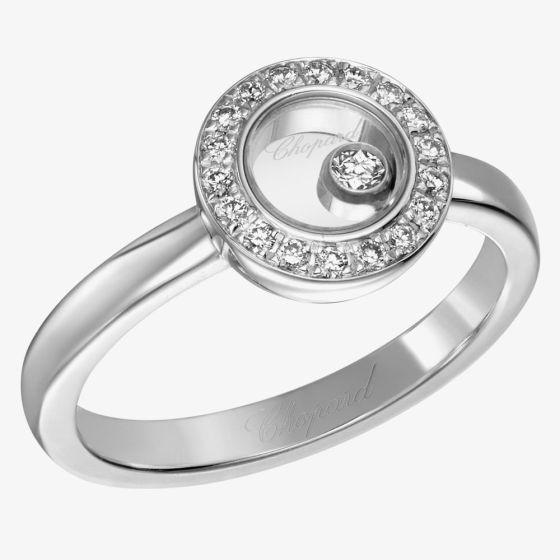 Chopard Happy Diamonds Icons 18ct White Gold Ring 82A017-1210 (53)