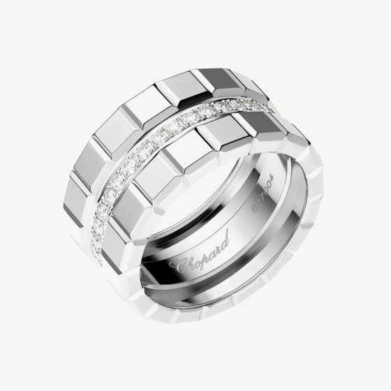 Chopard Ice Cuber 18ct White Gold 0.46ct Diamond Eternity Ring 827004-104