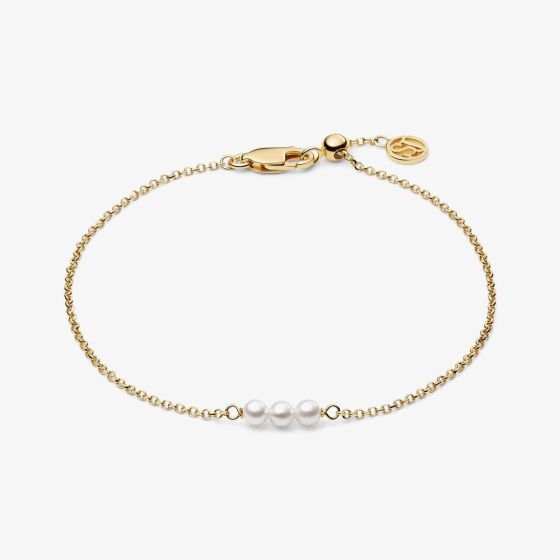 Sif Jakobs Gold Plated Perla Cinque Freshwater Pearl Bracelet SJ-B2735-P-YG