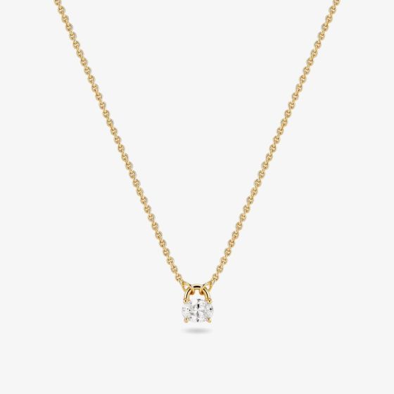 Sif Jakobs Gold Ovale Cubic Zirconia Necklace SJ-N2744-CZ-YG