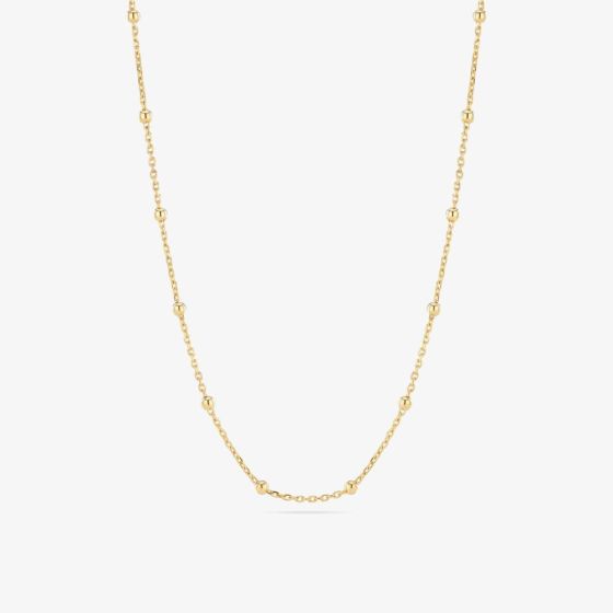 Sif Jakobs Gold Sfere Beaded Chain Necklace SJ-N2748-YG