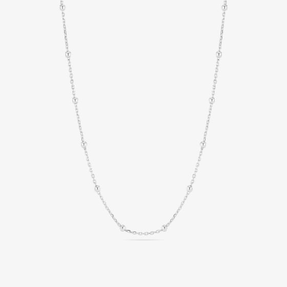 Sif Jakobs Sterling Silver Sfere Beaded Chain Necklace SJ-N2748