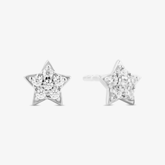 Sif Jakobs Sterling Silver Astri Cubic Zirconia Star Stud Earrings SJ-E2706-CZ
