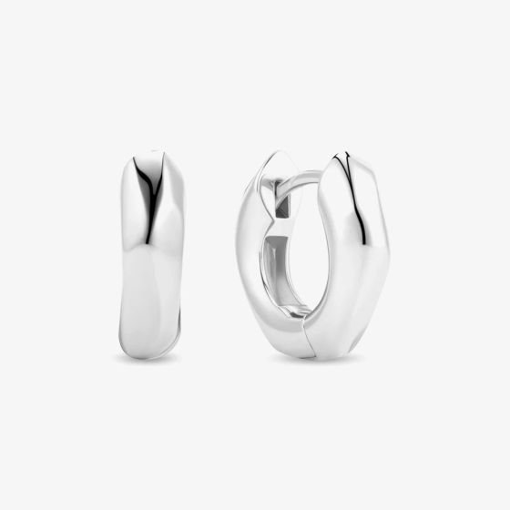 Sif Jakobs Sterling Silver Roccia Hoop Earrings SJ-E2724