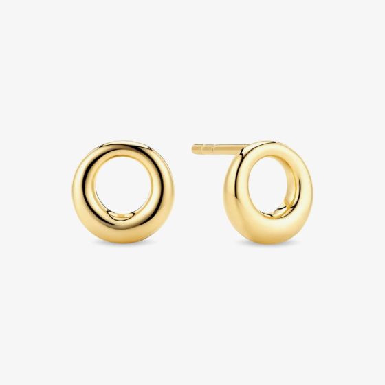 Sif Jakobs Gold Plated Selene Open Circle Stud Earrings SJ-E2710-YG