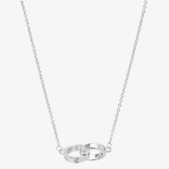 Olivia Burton Silver Interlink Necklace OBJ16ENN54