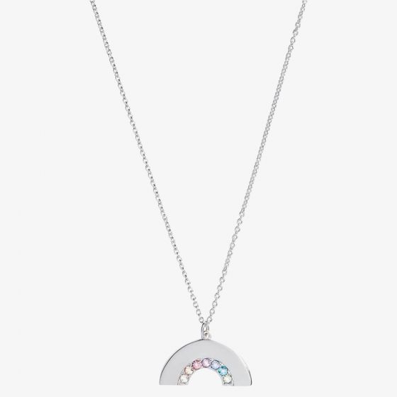 Olivia Burton Rainbow Silver Tone Necklace OBJRBN01