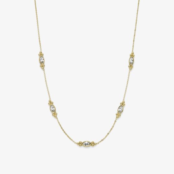 Olivia Burton Classic Dainty Gold Plated Crystal Necklace 24100277