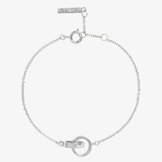 Olivia Burton The Classics Silver Tone Chain Bracelet OBJENB14B