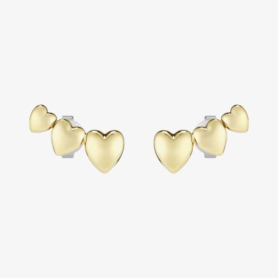 Olivia Burton Gold Plated Mini Heart Stud Earrings 24100463