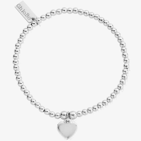 ChloBo Iconic Mini Plain Heart Charm Bracelet CCA1