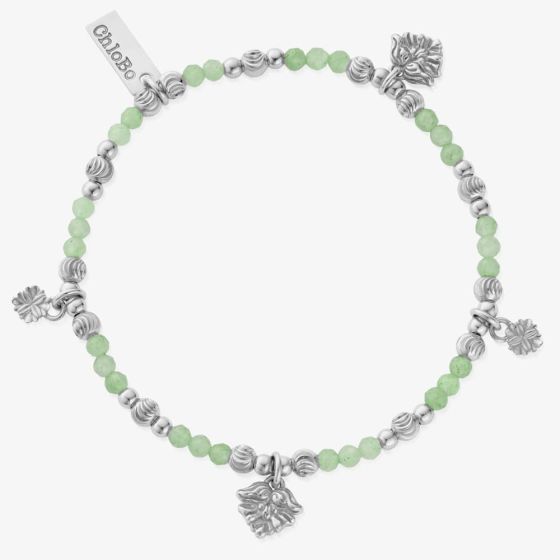 ChloBo Forever Blooming Silver Aventurine Bead Bracelet SBAMC34163418