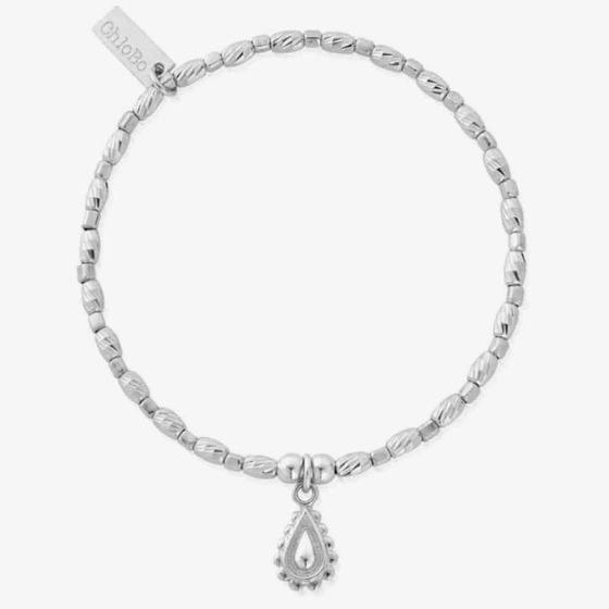 ChloBo Soul Glow Silver Raindrop Bracelet SBCFR3082