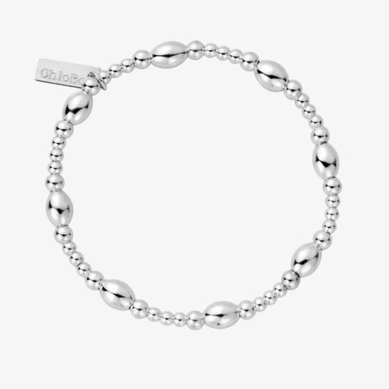 ChloBo Ladies Silver Cute Oval Bracelet SBCOR