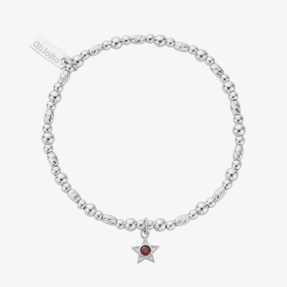 ChloBo Sterling Silver January Birthstone Bracelet SBBCB3480