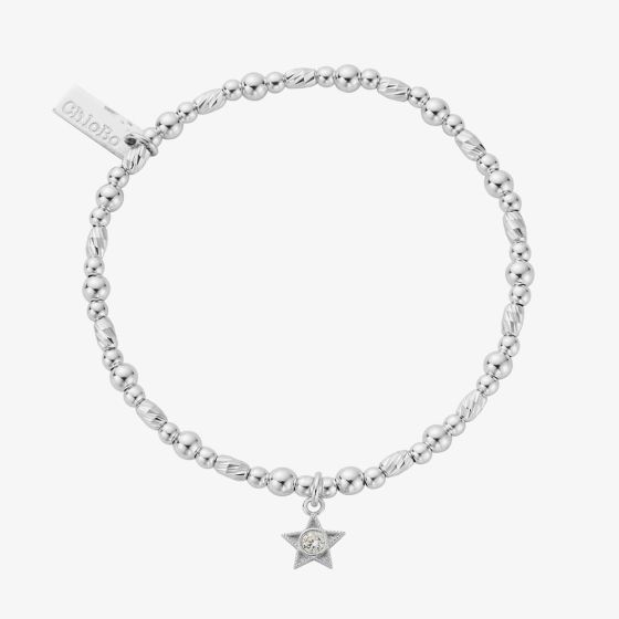 ChloBo Sterling Silver April Birthstone Bracelet SBBCB3486