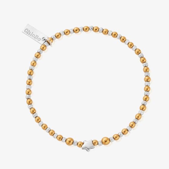 ChloBo Mixed Metal Inset Star Bracelet GMBSTAR