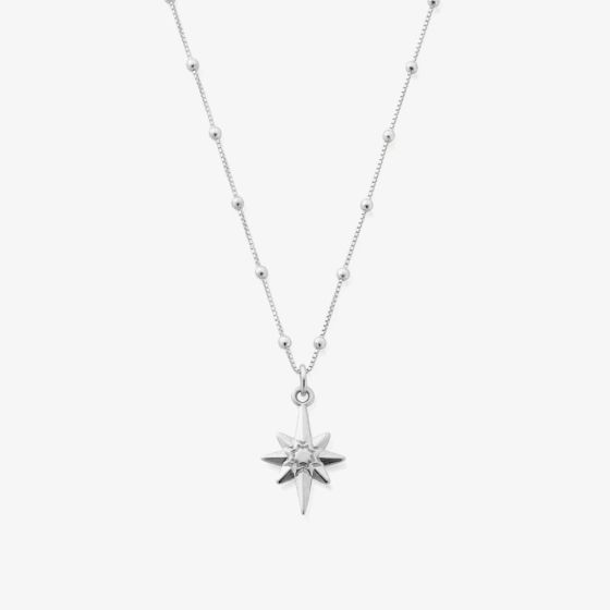 ChloBo Sterling Silver Bobble Chain Lucky Star Necklace SNBB2066