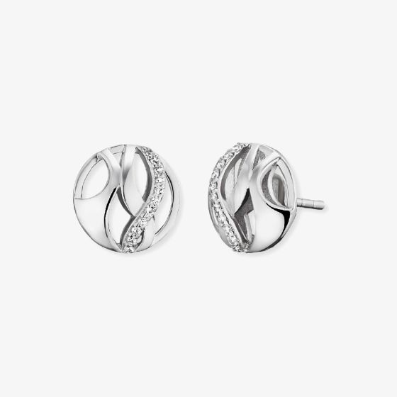 Angel Whisperer Silver Paradise Stud Earrings ERE-PARADISE-ZI-ST