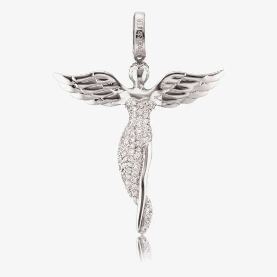 Angel Whisperer Silver Guardian Angel Loose Pendant ERP-ANGEL-S