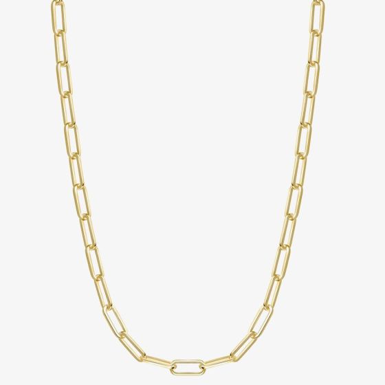 Ania Haie Vogue Maven 14ct Gold Plated Paper Link Chain N062-05G