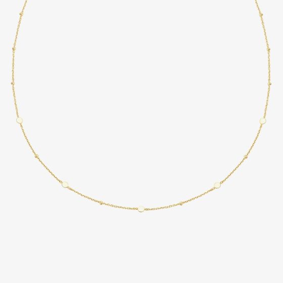 Ania Haie Chill Voyager 14ct Gold Plated Multi Disc Necklace N063-01G