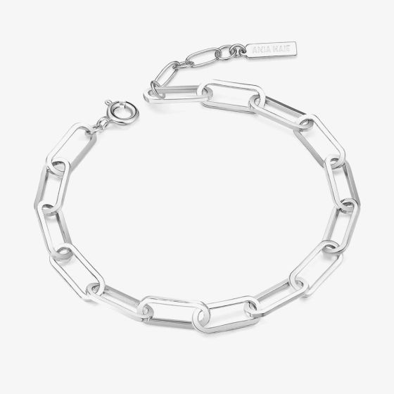 Ania Haie Vogue Maven Sterling Silver Chunky Chain Link Bracelet B062-04H