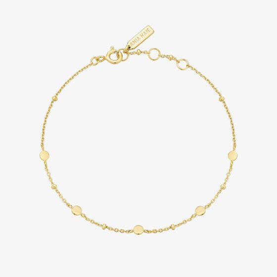 Ania Haie Chill Voyager 14ct Gold Plated Disc Bracelet B063-01G