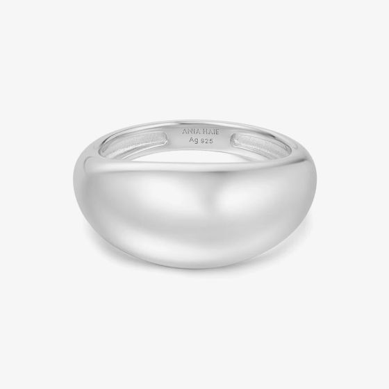 Ania Haie Vogue Maven Sterling Silver Bold Dome Ring R062-01H