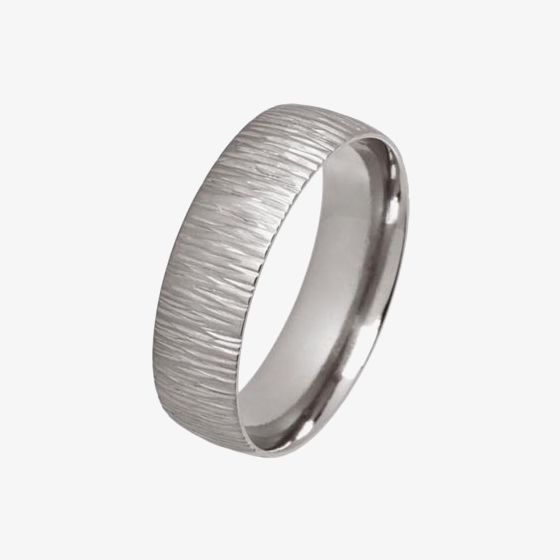Ti2 Titanium 8mm Brushed Court Ring T.LR1233.G