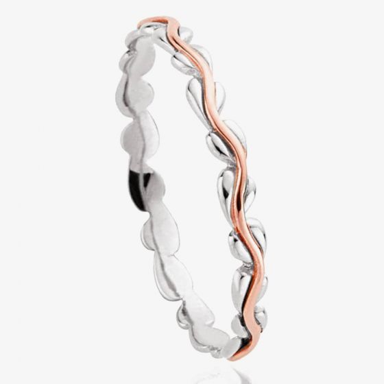 Clogau Silver Life Affinity 2mm Band Ring 3SILSR